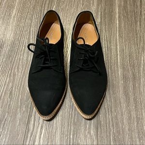 Silence and Noise black suede oxford